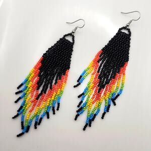 Prism Boho Beaded Earrings